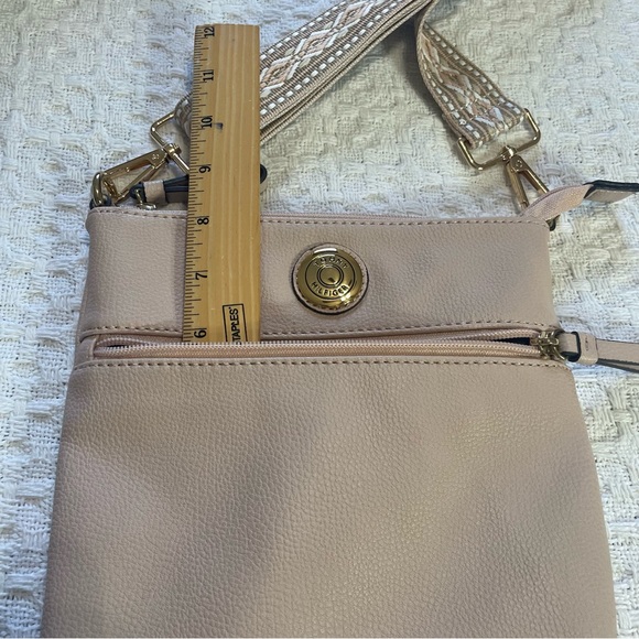 Elegant Soft Pink Crossbody Bag~ Purse is Tommy Hilfiger ~Straps Replaced - Picture 5 of 10